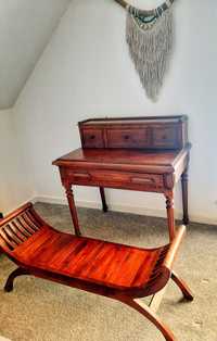 Sekretarzyk biurko drewniane