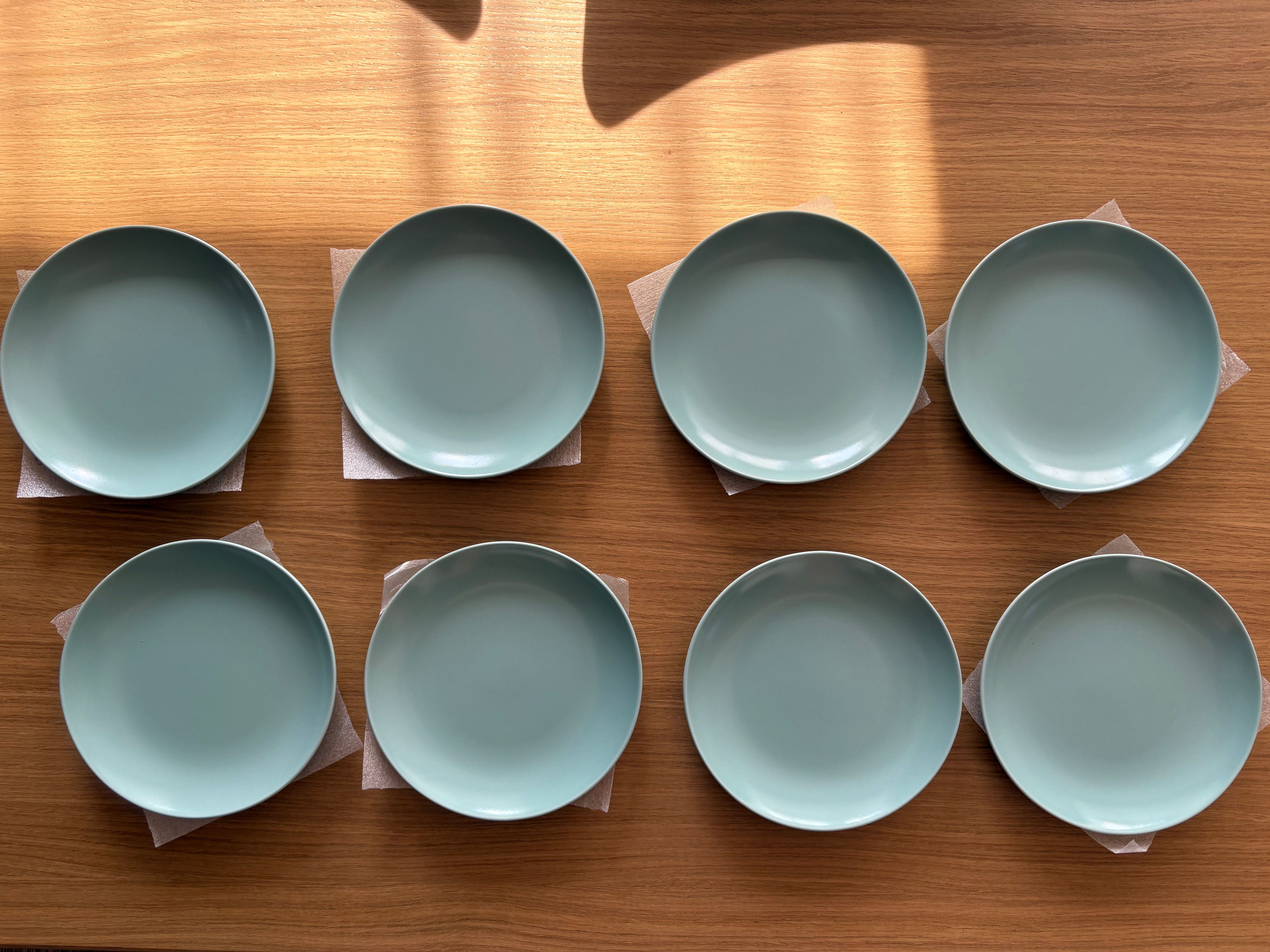 IKEA Serwis Zestaw obiadowy talerze 23 szt FÄRGKLAR