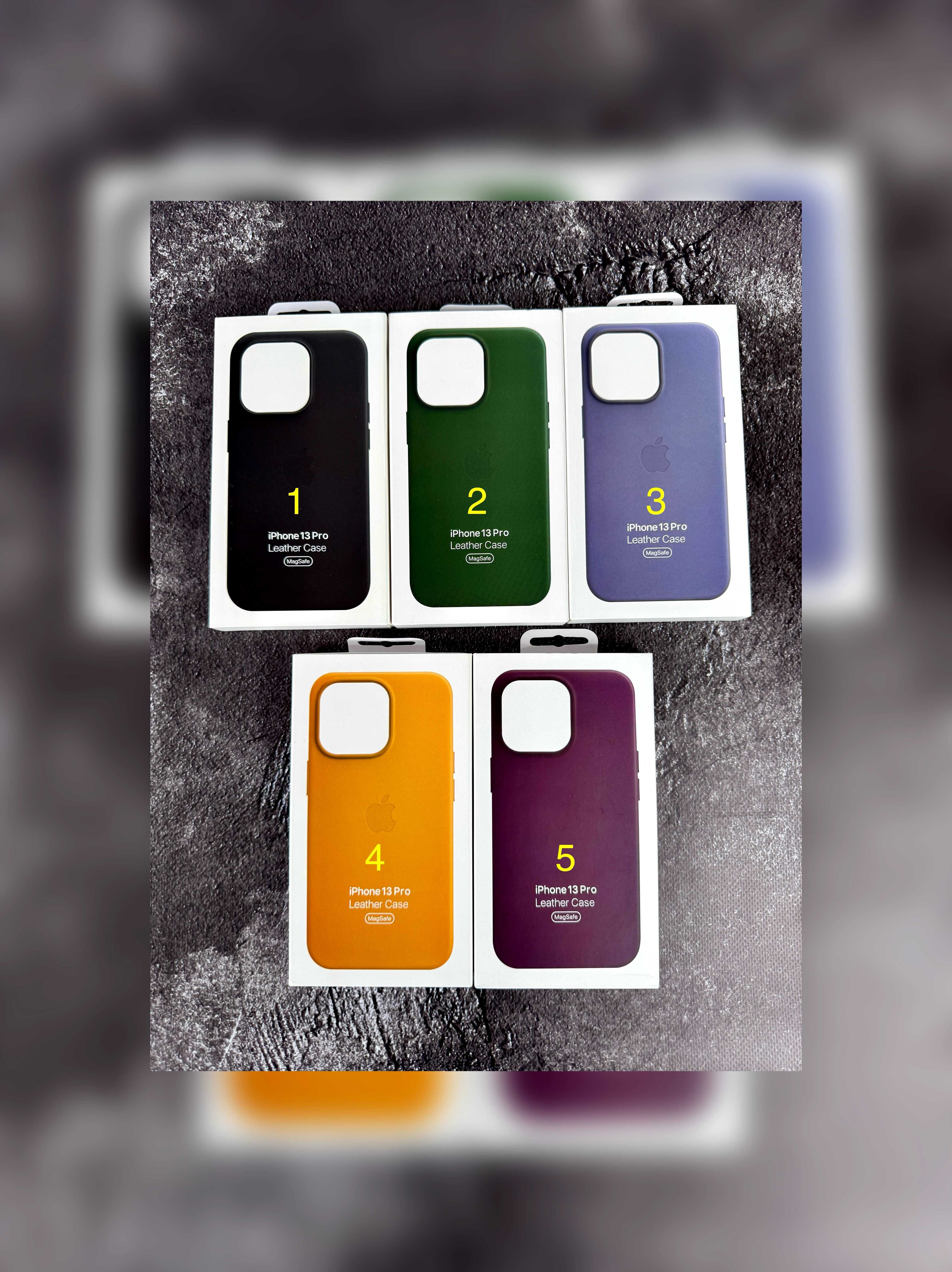 Чохол Leather Case MagSafe + Animation iPhone 13 13 Pro Max чехол