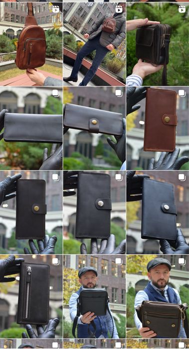 Сумка шкіряна кожаная подарунок хлопцю чоловіку подарок мужчине парню