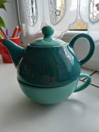 Zaparzacz do herbaty ceramiczny z kubkiem