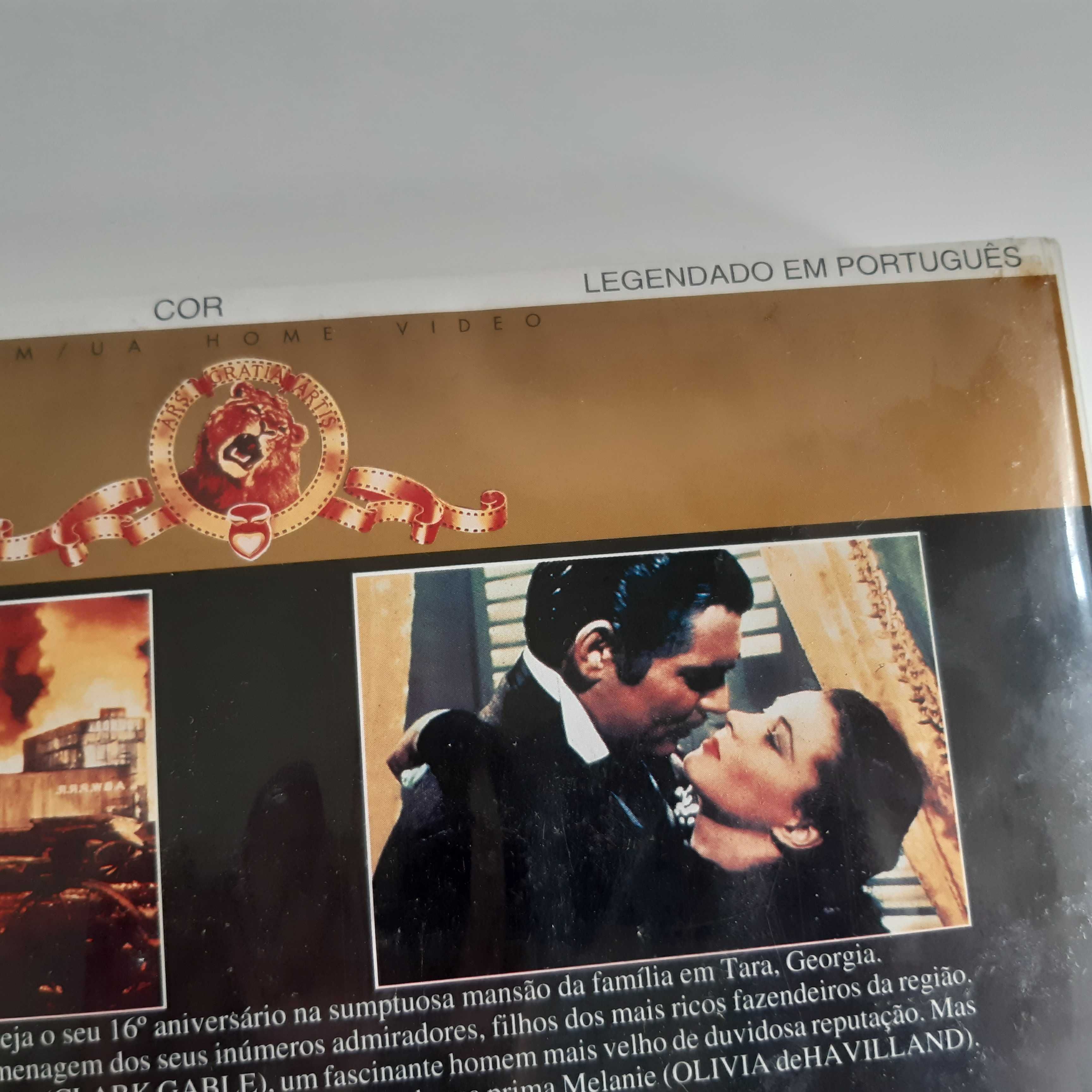 Filme Original VHS - E Tudo O Vento Levou - Cor - Legendas em PT