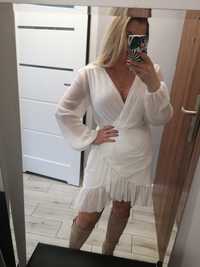 VILA biała elegancka sukienka 40