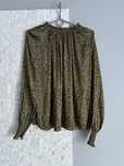 Zielona damska elegancka bluzka khaki ze stójką H&M