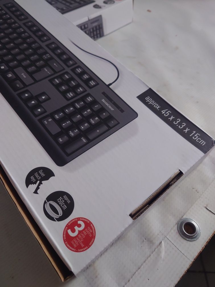 Klawiatura mechaniczna Przewodowa Ciche klawisze QWERTY numeryczna