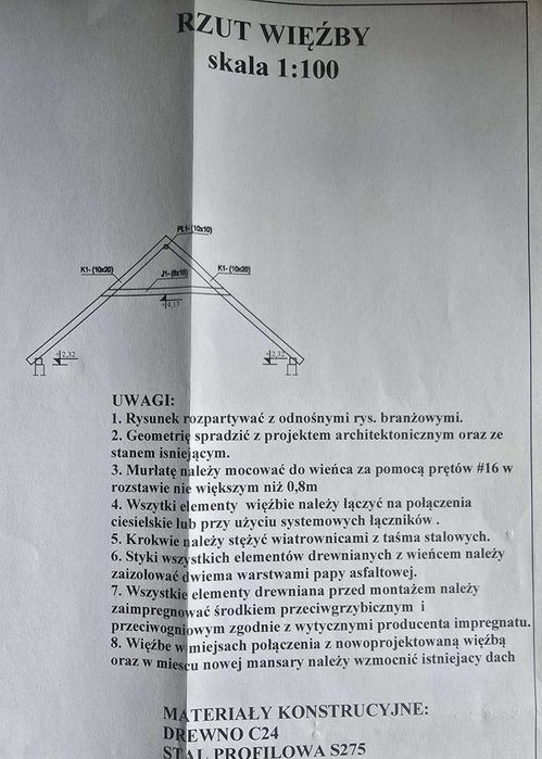 Zlecę kompleksową budowę dachu dwuspadowego, 70 m2, wrocław