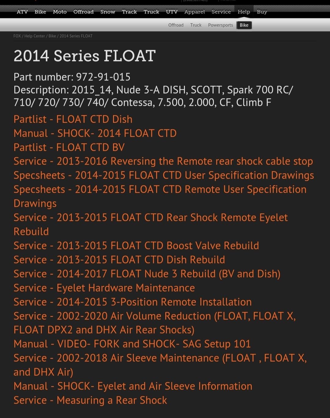 Damper amortyzator FOX Nude 190x51mm. Scott Spark