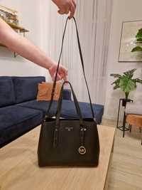 Michael Kors Mel medium md saffiano tote czarna skóra stan bdb