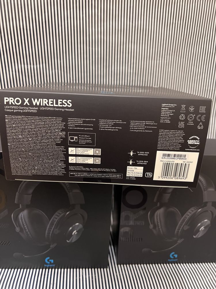 Навушники Logitech G PRO X Wireless LIGHTSPEED Black (981-000907)