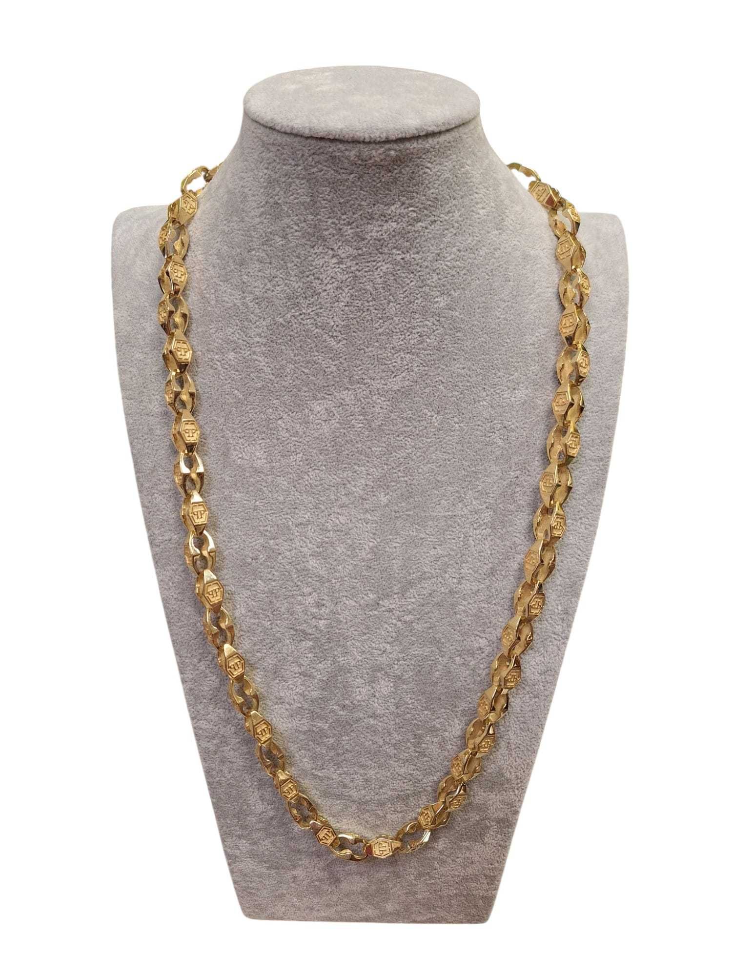 Złoty łańcuszek p.585 w.145,51g r.73 logo Philipp Plein od Lombards.pl