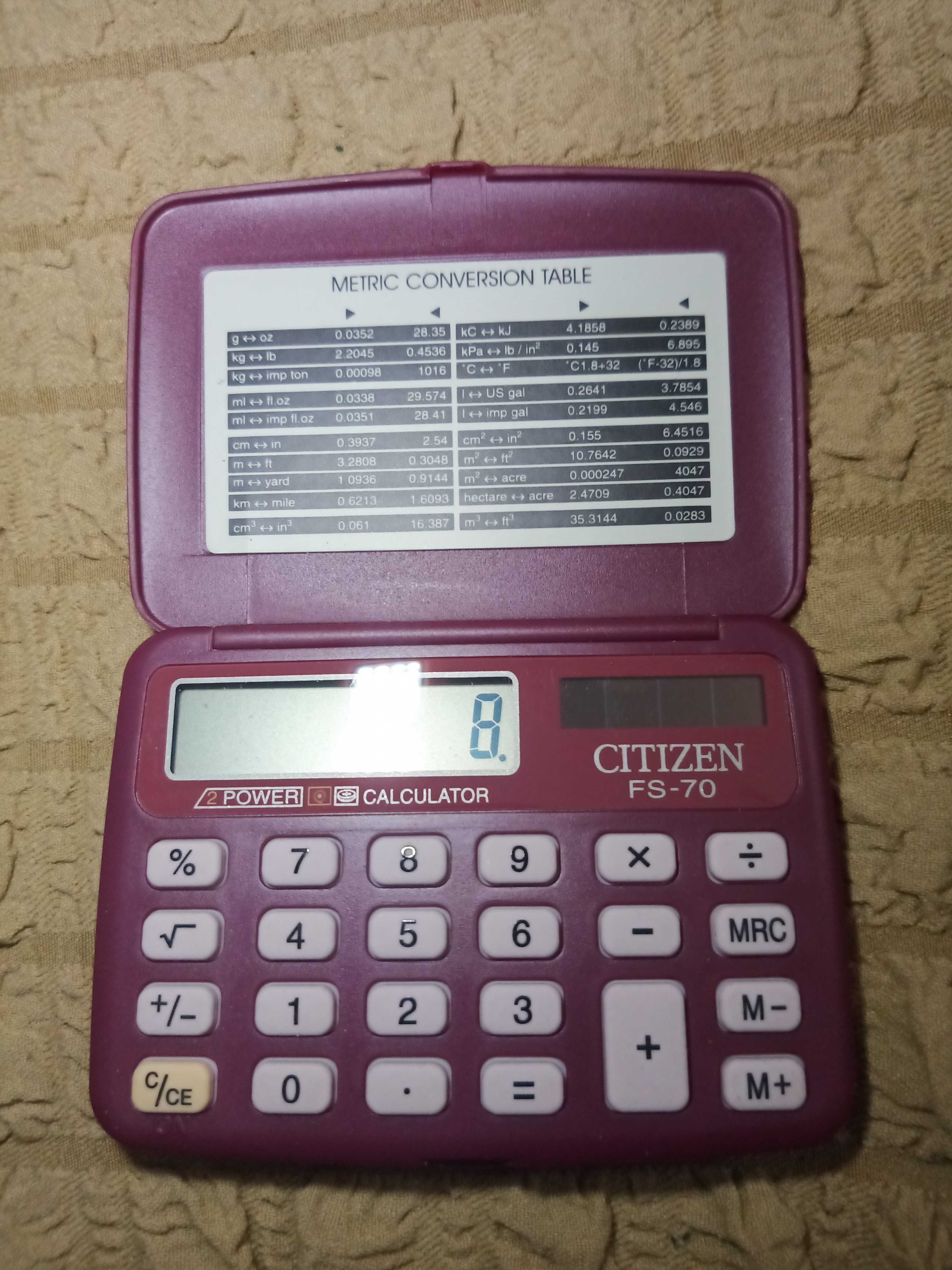 калькулятор СITIZEN -FS-70