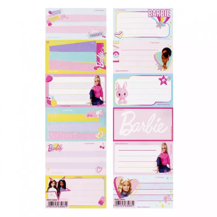 Naklejki Na Zeszyt Barbie A 25 Starpak 536020. Starpak