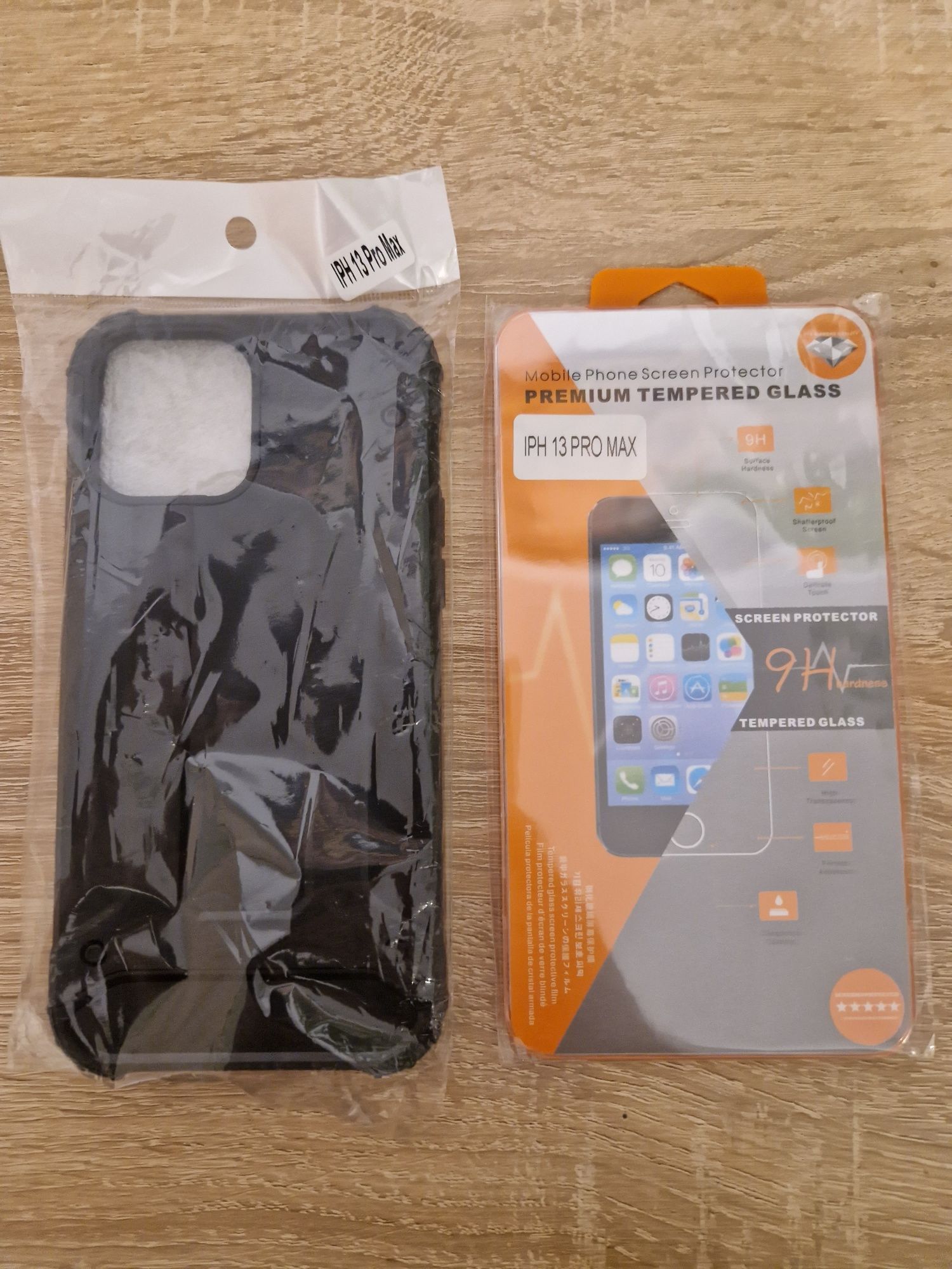 Etui Carbon czarny do Iphone 13 Pro Max + Szkło 9H
