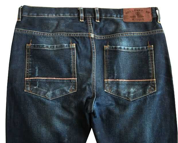 Spodnie męskie długie jeans pas 88cm