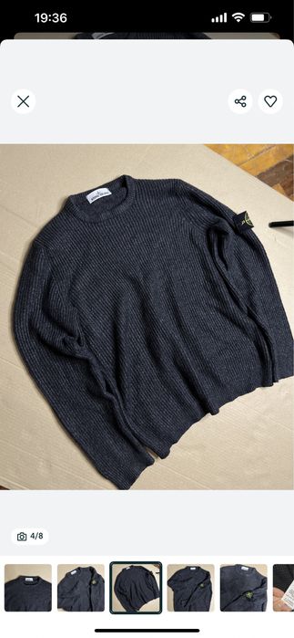 Вязаный свитер Stone Island оригинал винтаж размер L