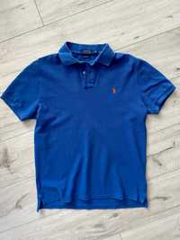 Polo Ralph Lauren custom slim fit M koszulka niebieska blue