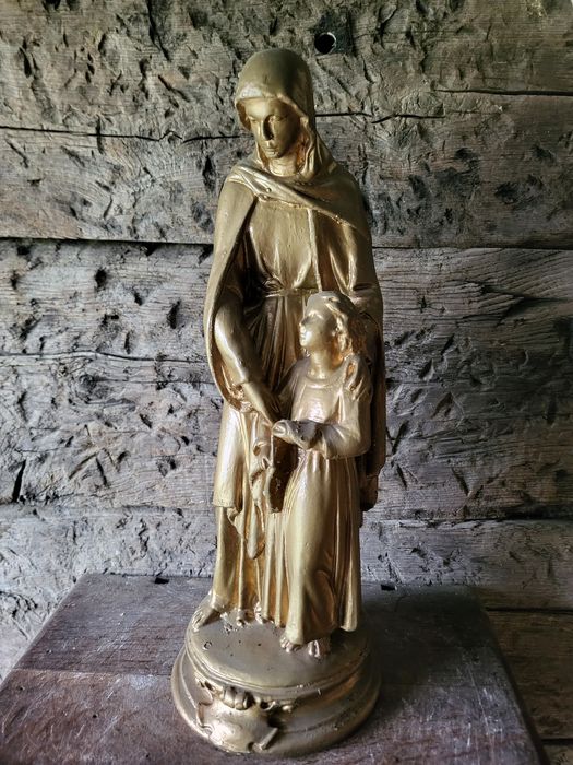 Święta Anna gipsowa figurka