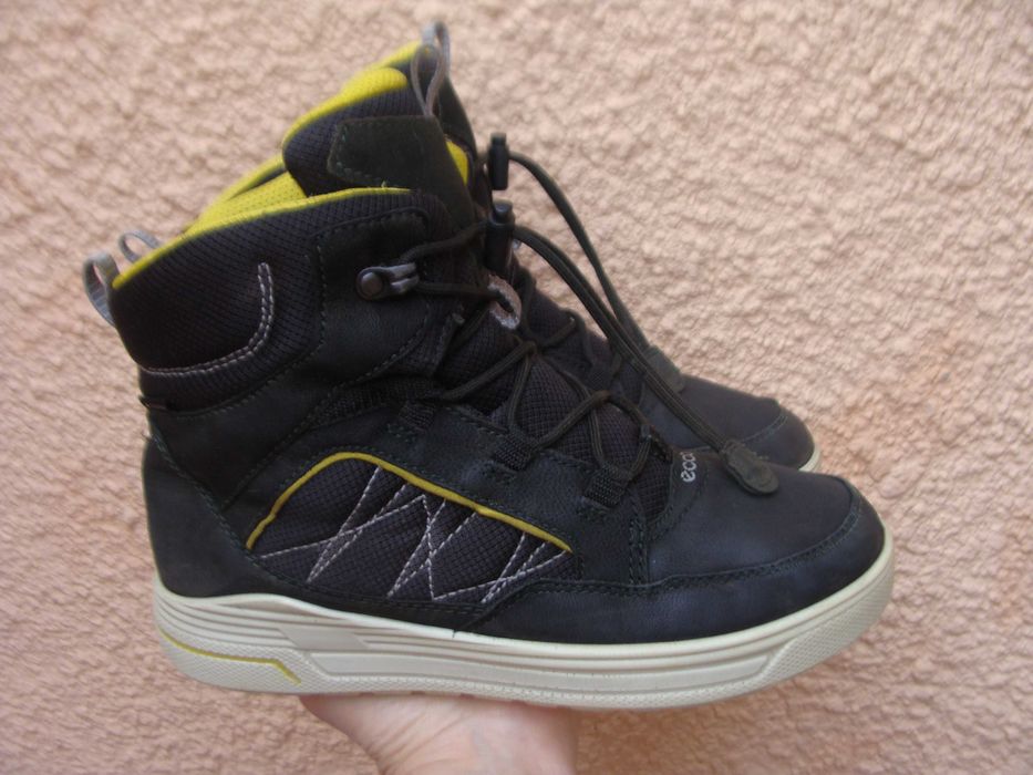 37/23 см Ecco сапоги ботинки зимние меховые оригинал