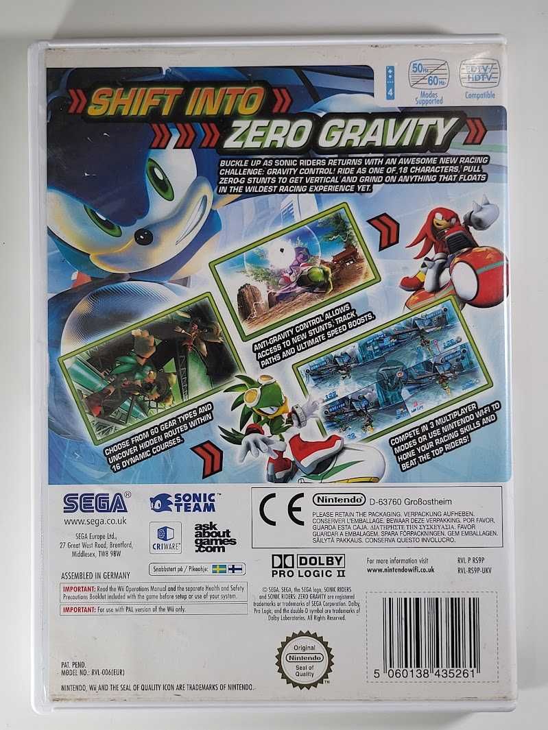 Sonic Riders Zero Gravity / Gra Nintendo Wii / Skup gier używanych