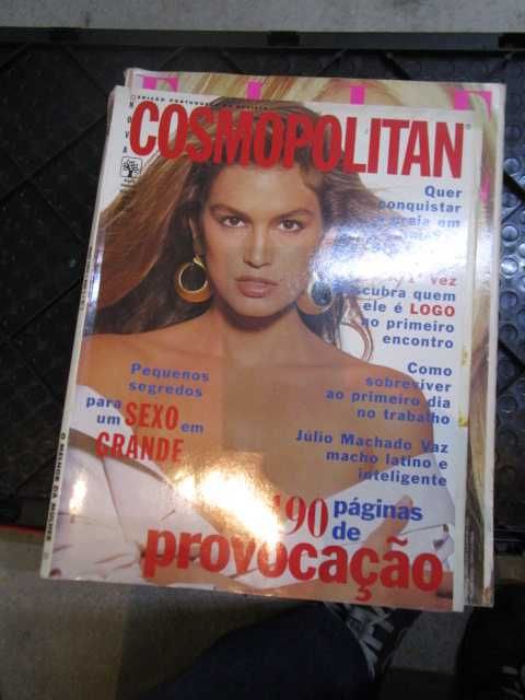 Cosmopolitan e ELLE revista edição portugal número um