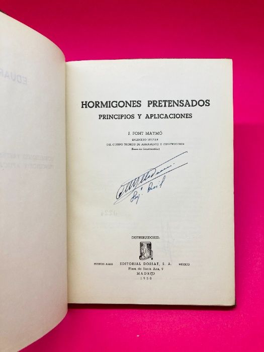 Hormigones Pretensados, Principios y Aplicaciones - J. Font Maymo