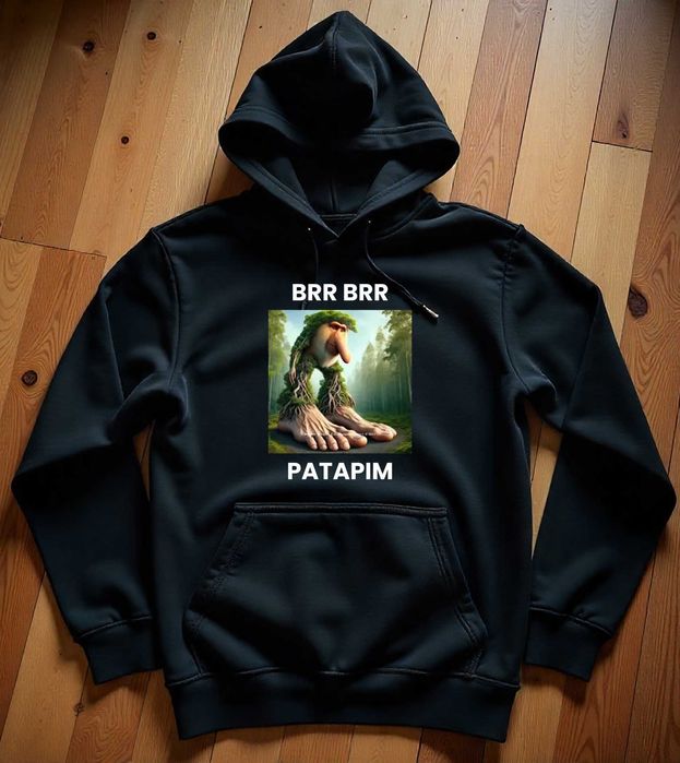 Męska Czarna Bluza M Brr Brr Patapim Wersja 2