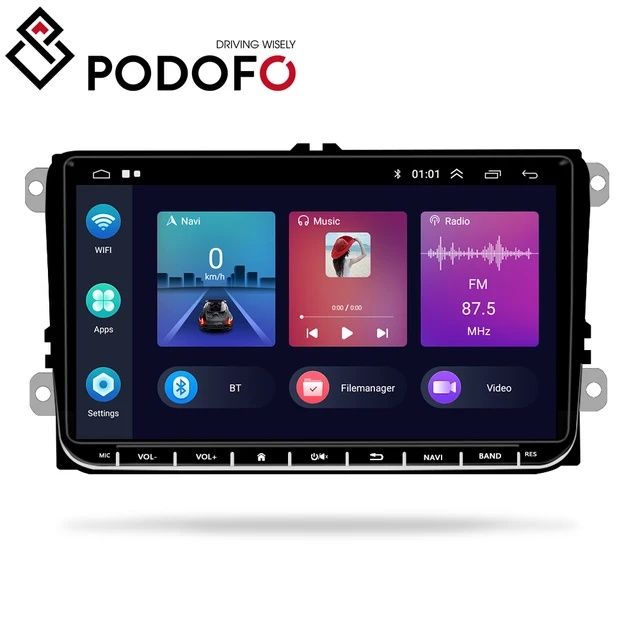 Rádio 2din android 11 Volkswagen Seat 9"  Carplay GPS android auto