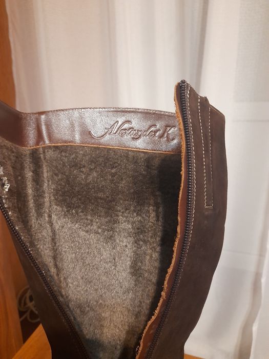 Чоботи зимові натуральна замша