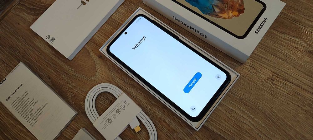 Nowy Samsung Galaxy M35 5G 6/128GB OIS 120Hz 6000mAh Gwarancja 2 lata