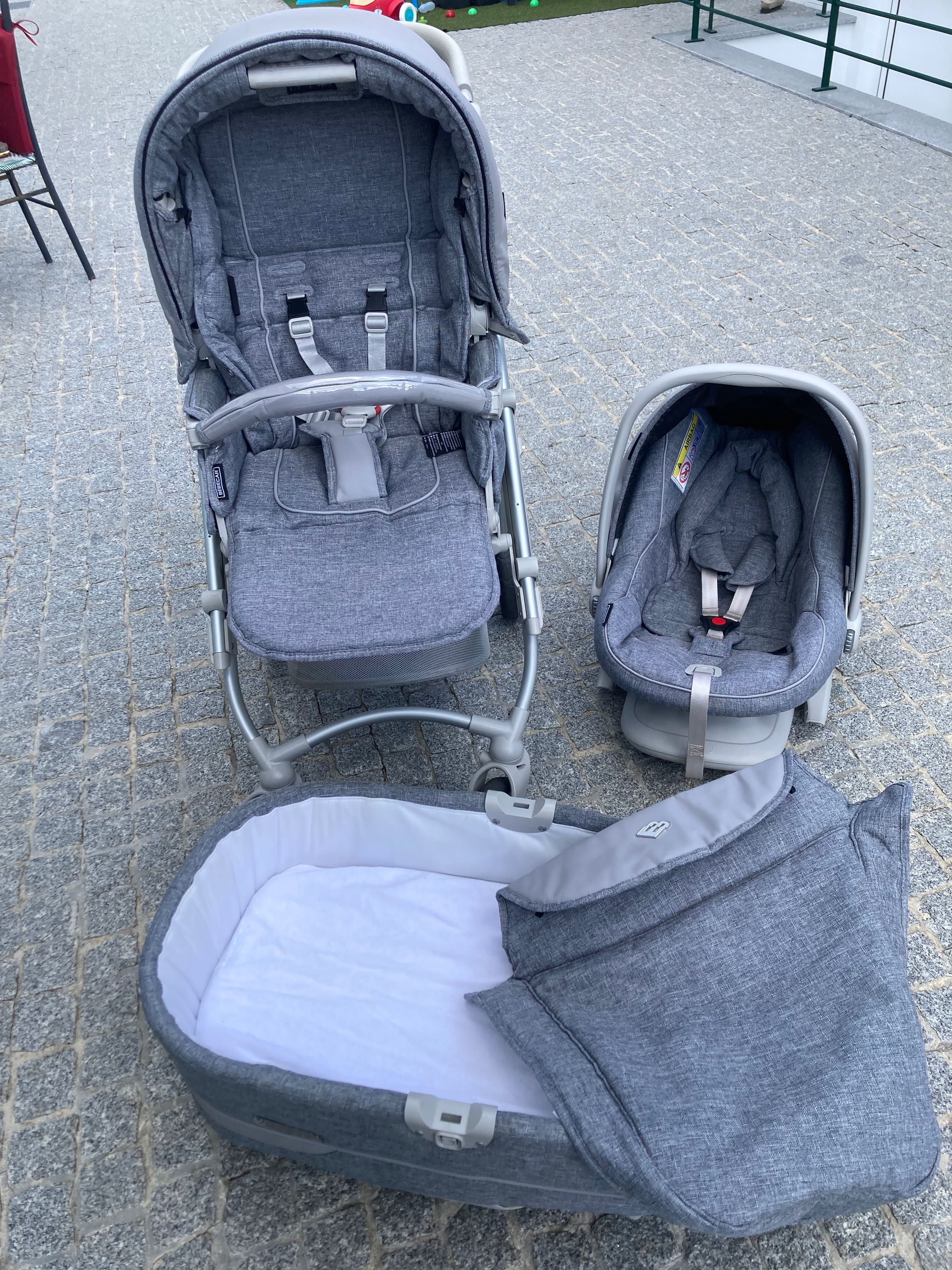 Trio Bebecar cor grey