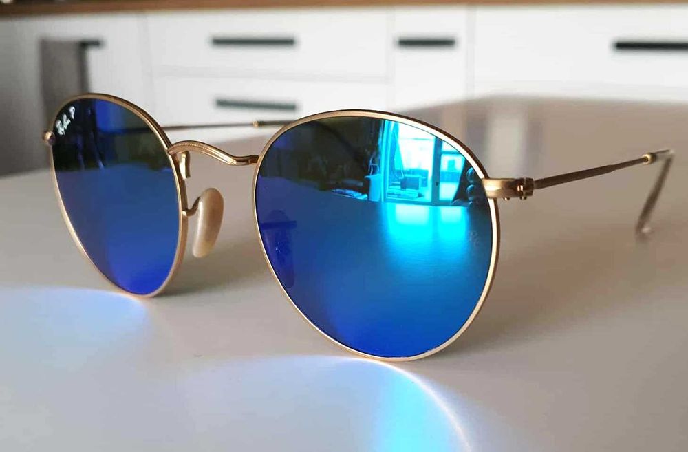 Nowe oryginalne okulary Ray-Ban Round Metal RB3447 Polarized