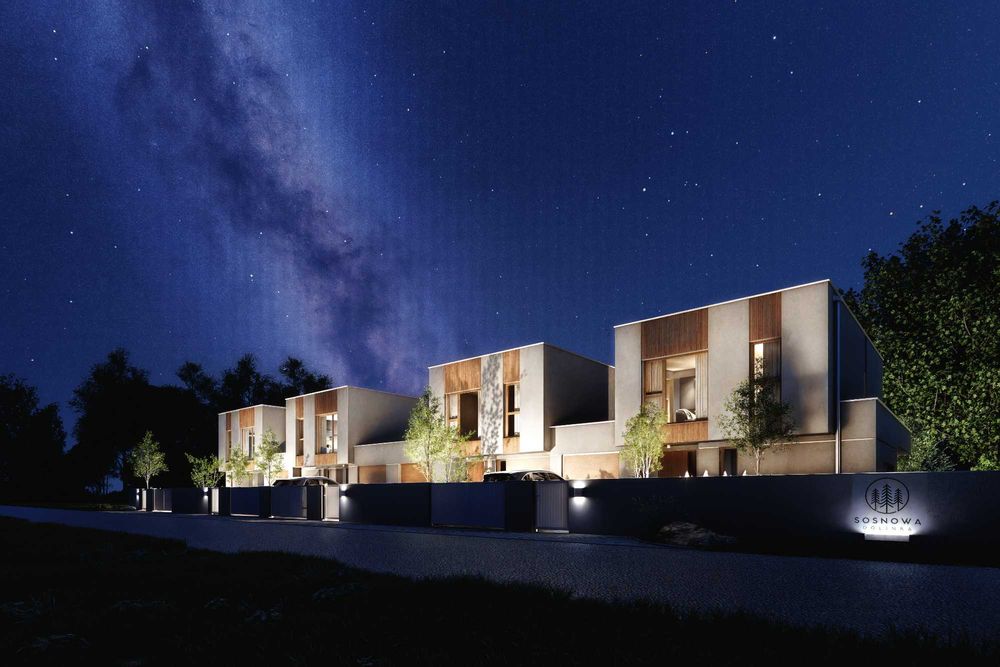 Nowoczesny dom przy lesie, 1,5 km od Siedlec – ogród, garaż, spokój