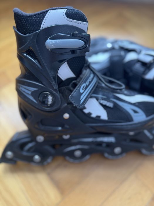 Rolki SPOKEY VIPER z regulacją rozmiaru rozmiar: 37-39 czarne