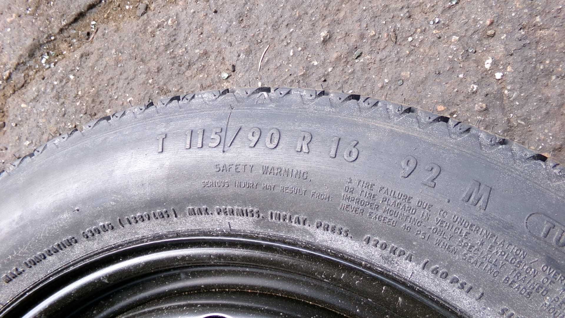 Cze5 Koło dojazdowe dojazdówka BMW e46 115/90 r16 5x120 wysyłka