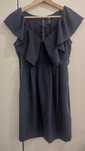 Elegancka granatowa sukienka H&M, rozmiar 34