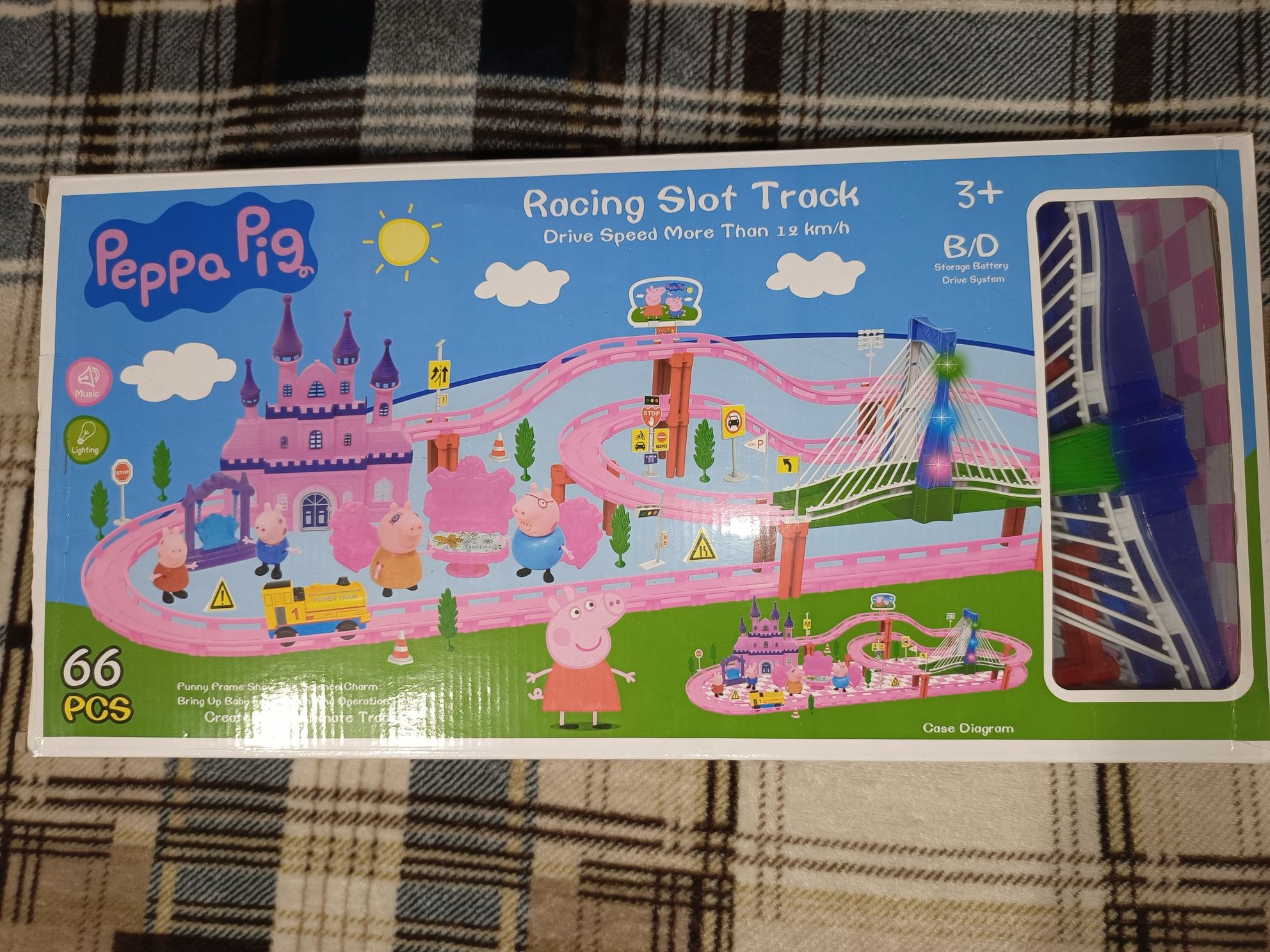 peppa pig racing slot track