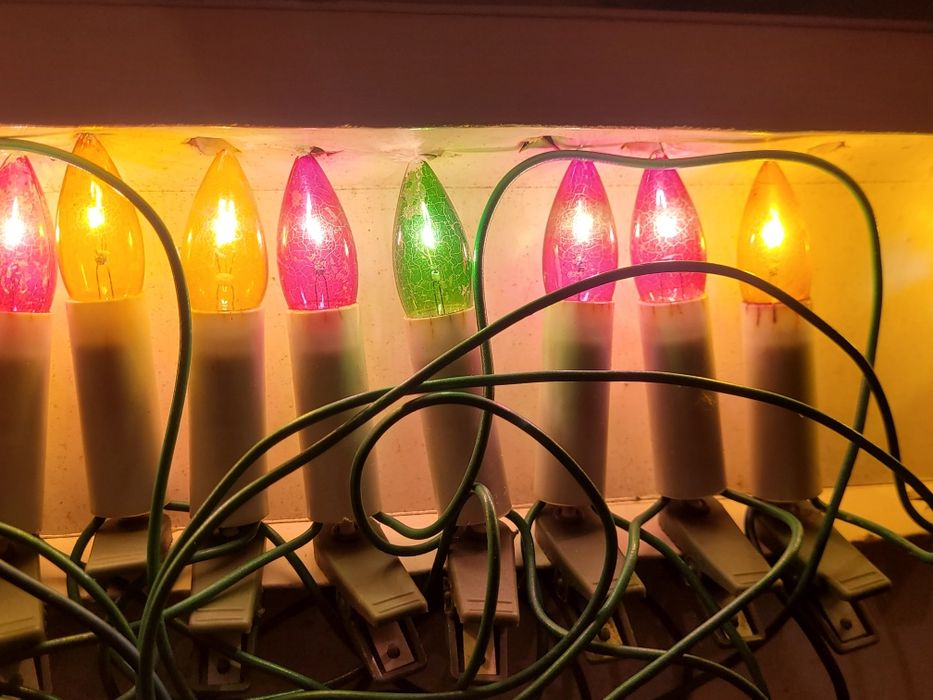 Lampki choinkowe jak świeczki PRL 1982r