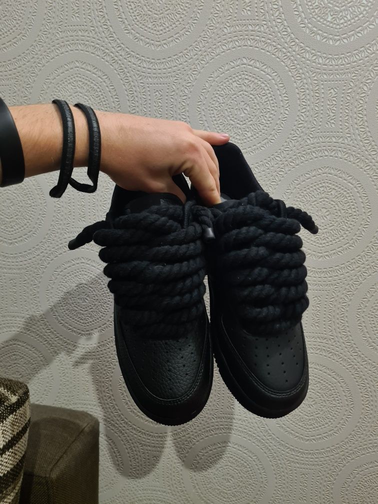 43 Nike air force 1 rope laces Black