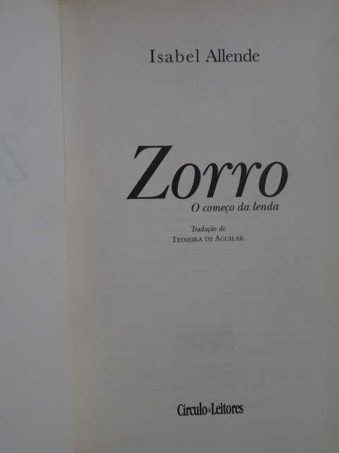 Zorro de Isabel Allende