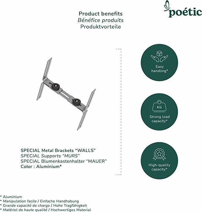 POETIC/EMSA – uchwyt na skrzynki na kwiaty