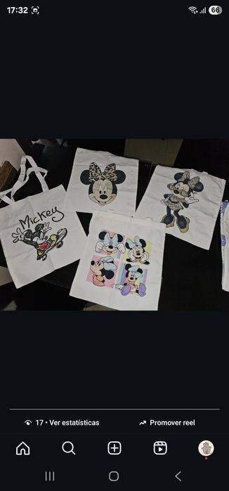 Sacos pano Disney