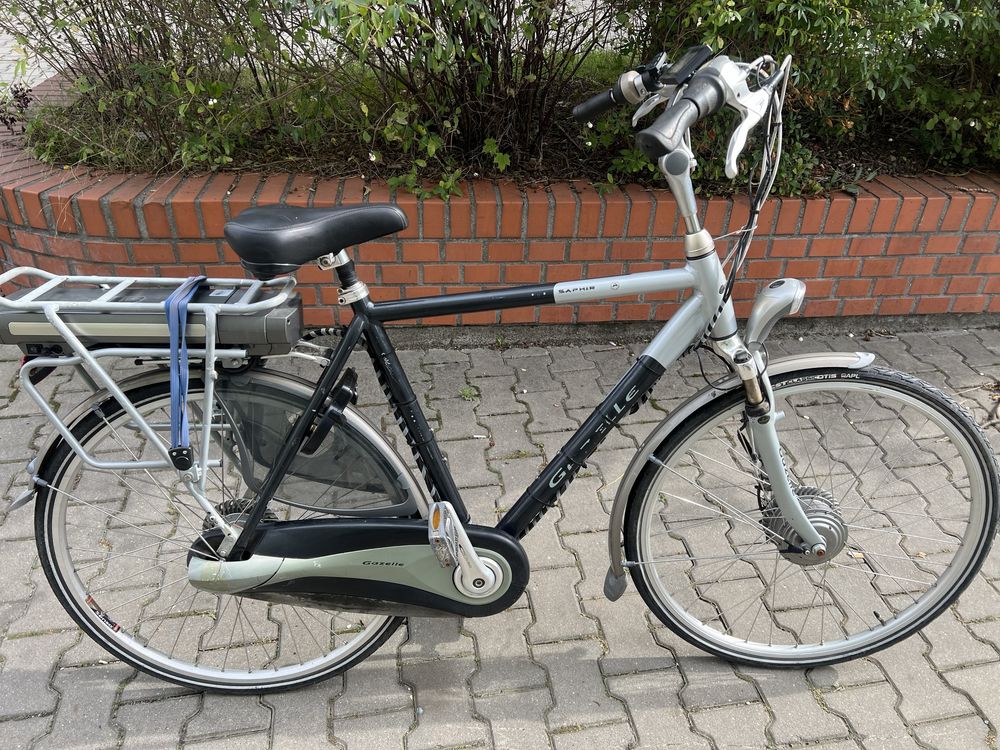 Rower elektryczny GAZELLE SAPHIR 36V z manetką, bateria do naprawy