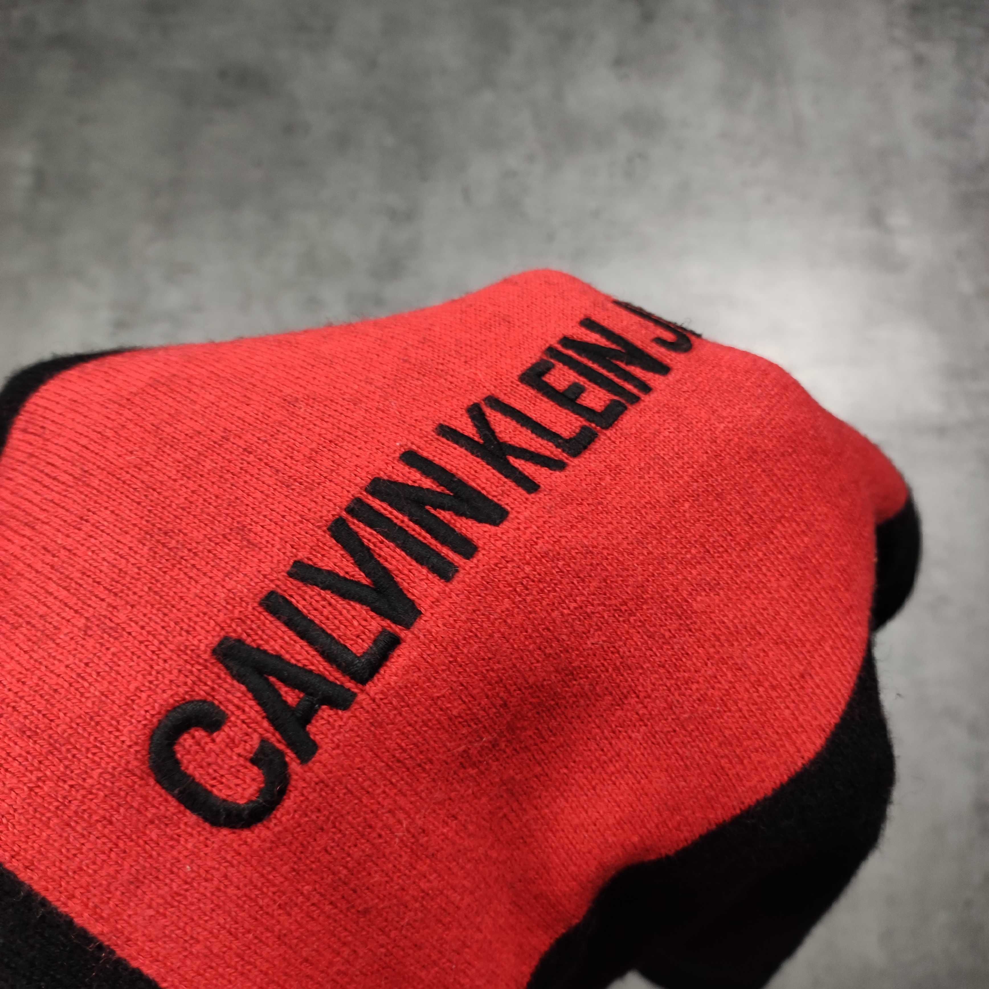 MĘSKI PREMIUM Elegancki Wełniany Sweter Gruby Splot Calvin Klein Jeans