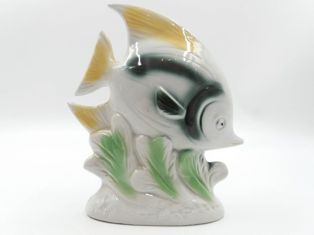Śliczna porcelanowa figurka ryba skalar Steatyt?