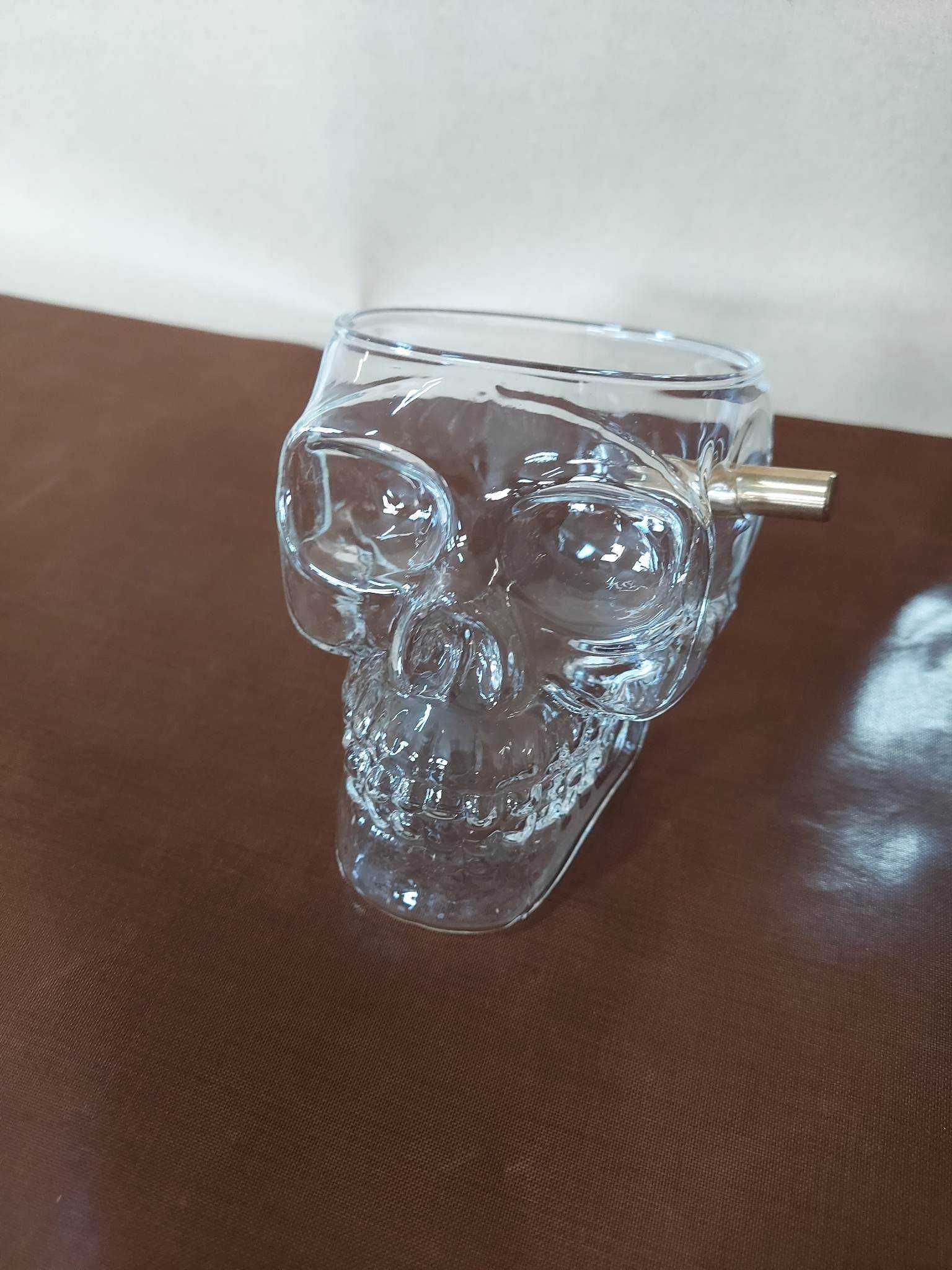 Szklanka czaszka nabój gadżet prezent whisky szkło pocisk 340ml NOWA