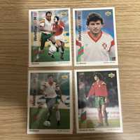 4 x Cartas cromos World Cup USA 94 Portugal