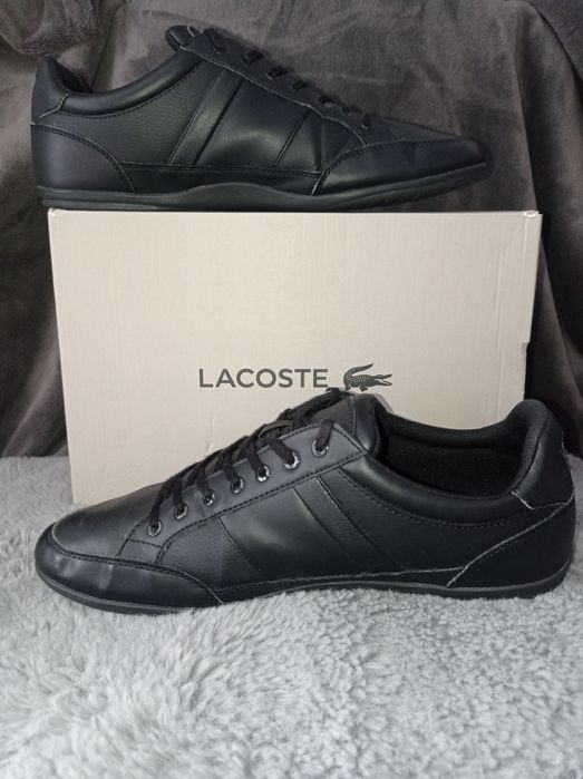 Buty Lacoste Chaymon rozmiar 45 czarne j. Nowe skórzane skóra męskie