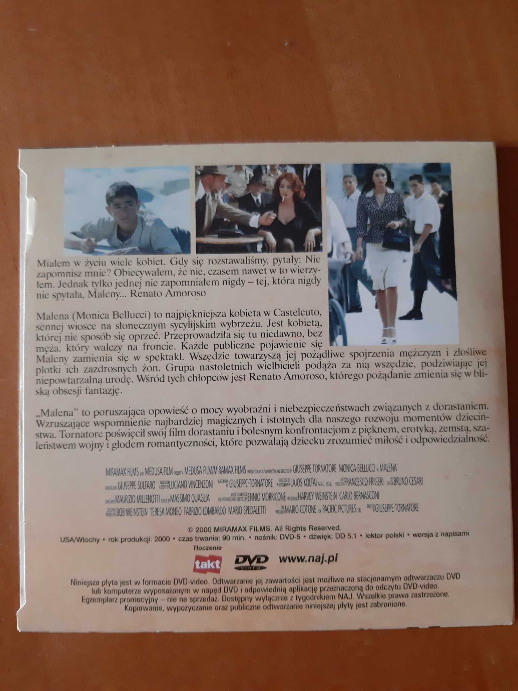 Film DVD Malena, lektor PL