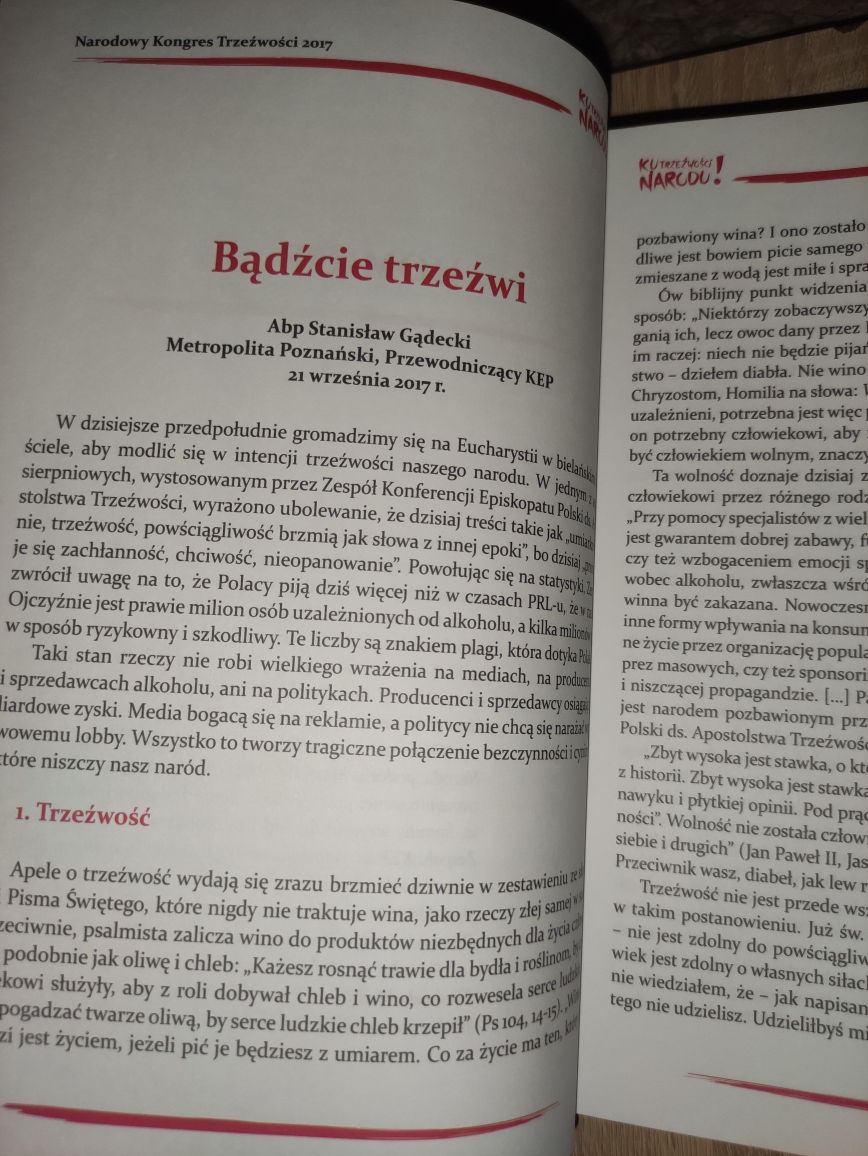 Książka o alkoholizmie/ W trosce o wolność Tadeusz Bronakowski