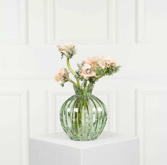 Wazon szklany zielony Ø15,5 x h17cm 29314